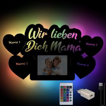 RGB USB Farbwechsel Mama Bilderrahmen RGB USB Farbwechsel Mama Bilderrahmen