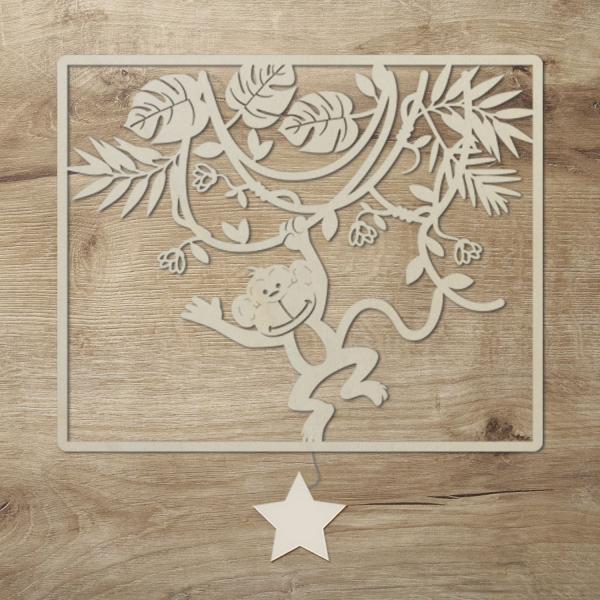 LED Affe Wand Deko Kinder Nachtlicht