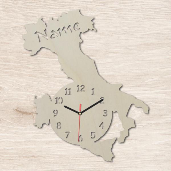 Italien Geschenke Wand Uhr mit Namen