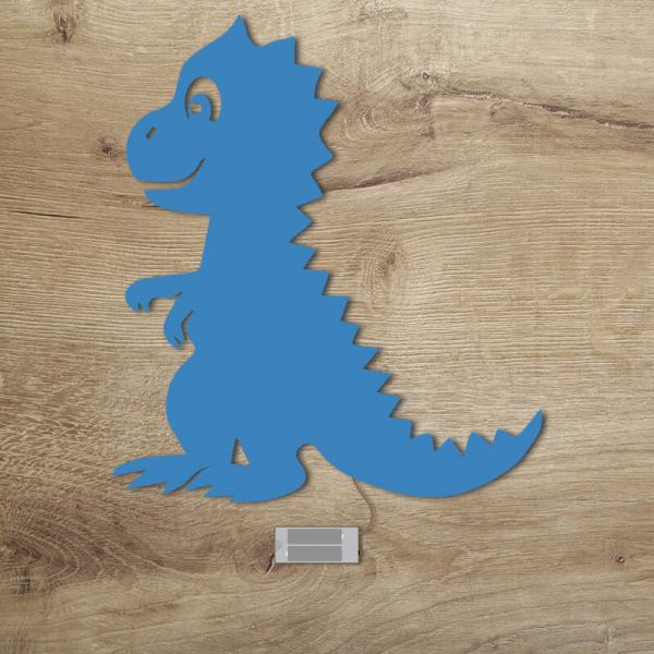 Geschenkartikel für Kinder Dino Hellblau