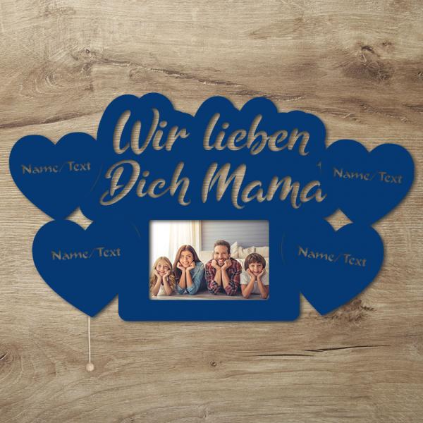 LED Mama Bilderrahmen mit Namen
