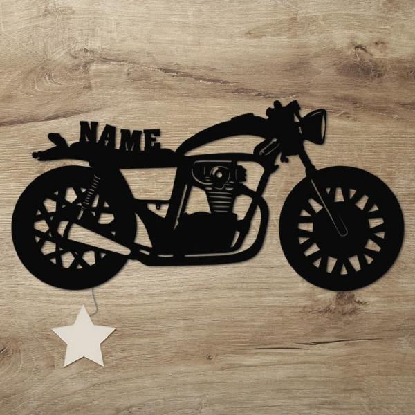 Originelle Geschenke für Motorradfahrer Holz Wand Lampe