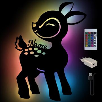 Baby Reh Farbwechsel Nachtlicht Schlummerlicht Kinder Lampe Baby Reh Farbwechsel Nachtlicht Schlummerlicht Kinder Lampe