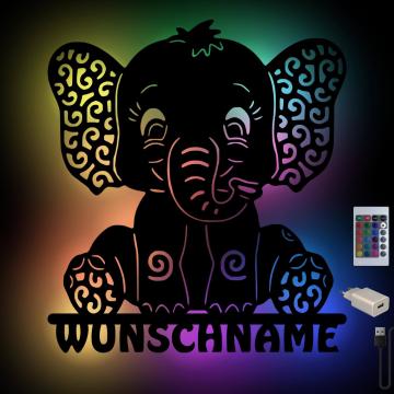 Elefanten Lampe mit Farbwechsel USB Nachtlicht Elefanten Lampe mit Farbwechsel USB Nachtlicht