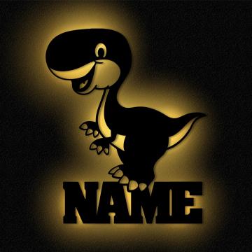 Baby Dinosaurier Neonschild LED - Nachtlicht Für Kinderzimmer In Warmweiß