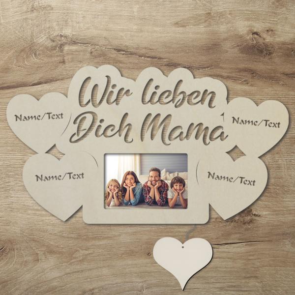 LED Mama Bilderrahmen mit Namen